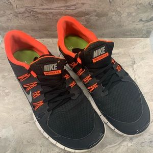 Nike Free 5.0 Black Orange Running Shoes 579959-026